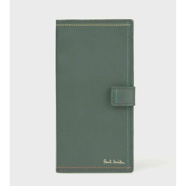 Paul Smith(ポールスミス)のポールスミス★新品★ブライトストライプステッチ iPhoneケース 緑 スマホ/家電/カメラのスマホアクセサリー(iPhoneケース)の商品写真