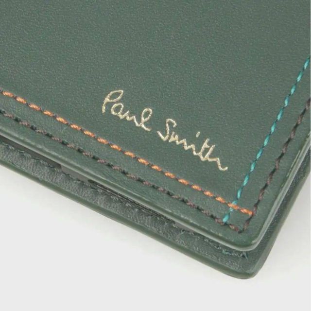 Paul Smith(ポールスミス)のポールスミス★新品★ブライトストライプステッチ iPhoneケース 緑 スマホ/家電/カメラのスマホアクセサリー(iPhoneケース)の商品写真