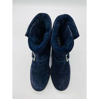 【JIMMY CHOO】美品 エンジニアブーツ スエード ネイビー 23cm