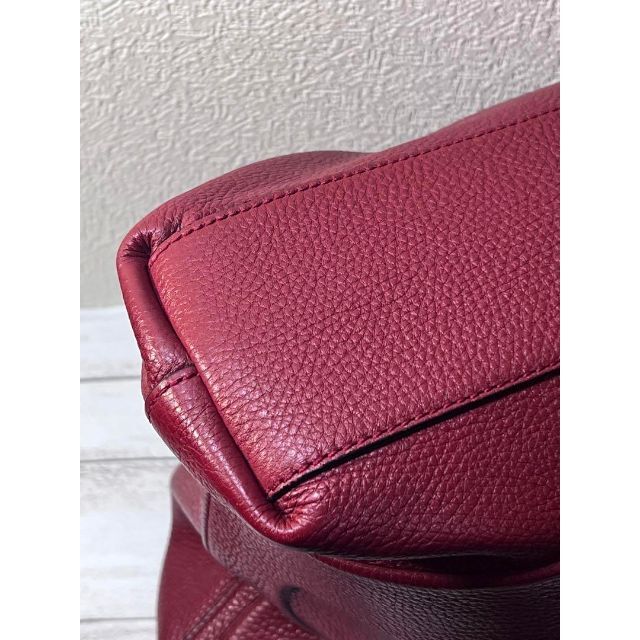 BALLY バリー トートバッグ バッグ B ビッグ ロゴ レザー レッド 定期