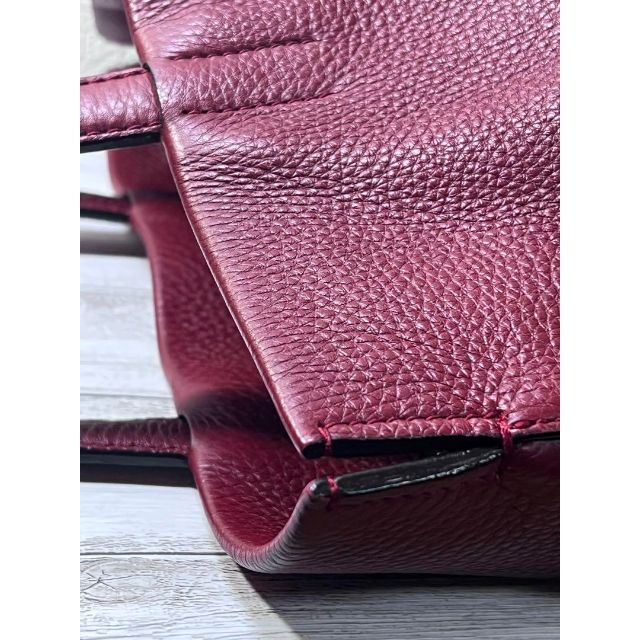BALLY バリー トートバッグ バッグ B ビッグ ロゴ レザー レッド 高級