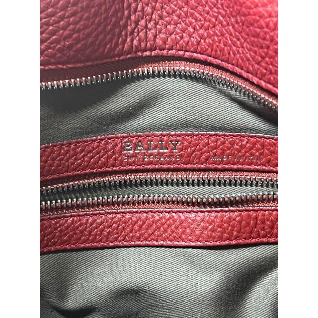 BALLY バリー トートバッグ バッグ B ビッグ ロゴ レザー レッド 【1