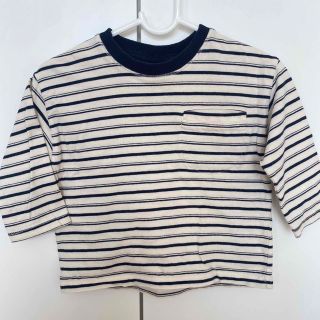 ザラ(ZARA)のZARA トップス ロンT 80 ボーダー(Ｔシャツ)