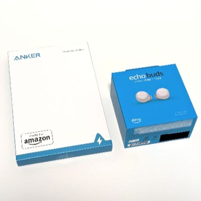 【新品】Amazon Echo Buds ワイヤレス充電ケース付き+充電パッド スマホ/家電/カメラのオーディオ機器(ヘッドフォン/イヤフォン)の商品写真