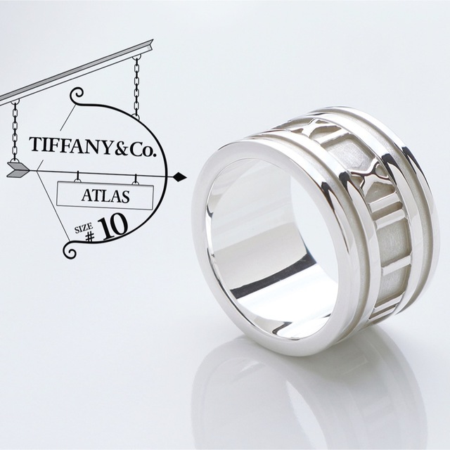 Tiffany & Co. - 美品 TIFFANY ティファニー アトラス ワイド 925
