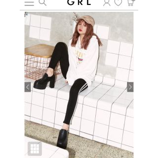 グレイル(GRL)のグレイル❤︎サイドラインストレッチレギンス(レギンス/スパッツ)