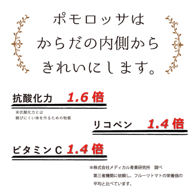 ☆★極上！濃厚フルーツトマト『ポモロッサ』※お試し用※ 産地直送☆★ 食品/飲料/酒の食品(野菜)の商品写真