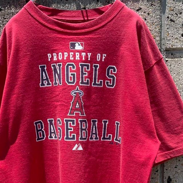 Majestic - Majestic × MLB LA.エンゼルス 00s 大きめサイズ Tシャツの