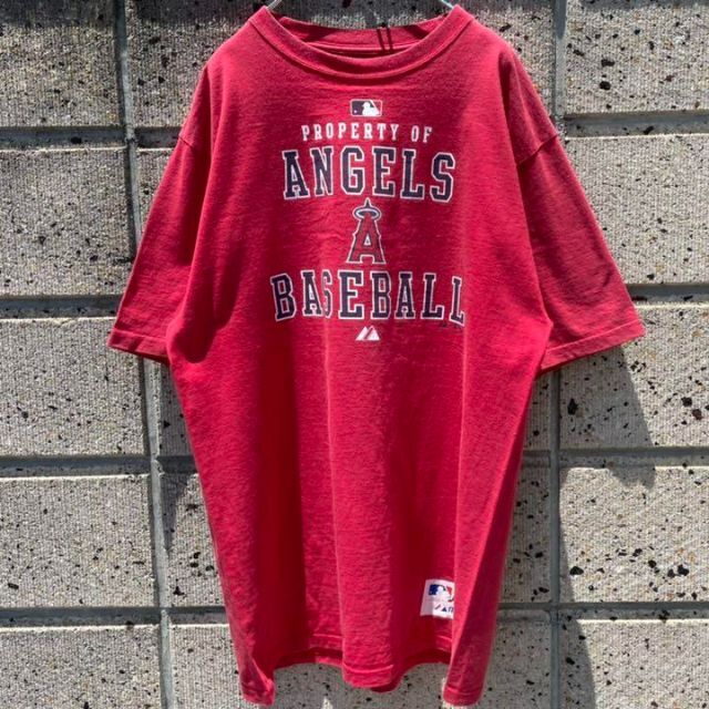 Majestic - Majestic × MLB LA.エンゼルス 00s 大きめサイズ Tシャツの