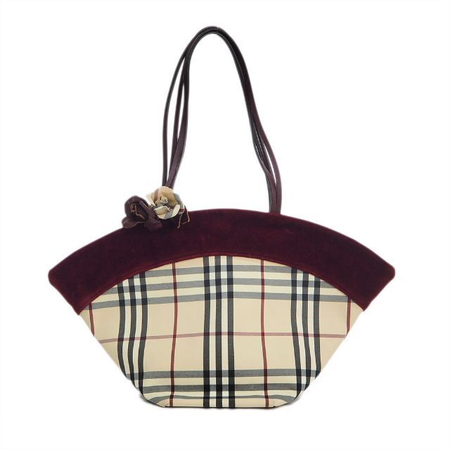 ☆安心の定価販売☆】 バーバリー BURBERRY コサージュ付 トートバッグ ...