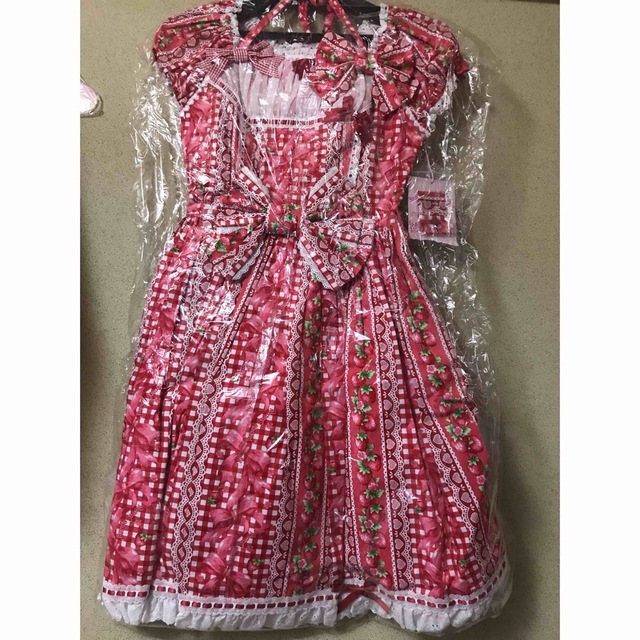 Angelic Pretty スウィートリボンストロベリー ワンピース レッド 激安