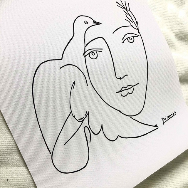 ピカソ 絵画 タペストリー エンタメ/ホビーの美術品/アンティーク(絵画/タペストリー)の商品写真