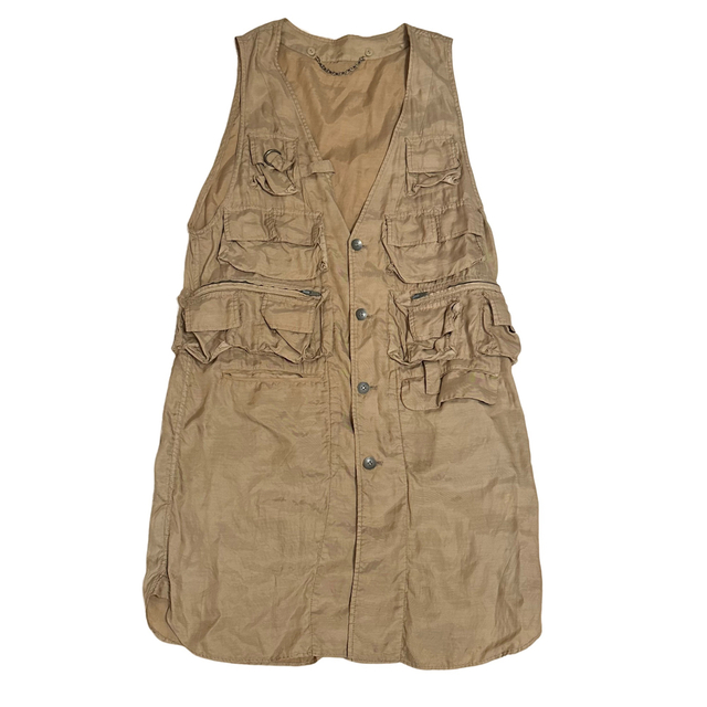 mihara yasuhiro long multi pocket vest 大人気 6650円 e-gaio.com.br