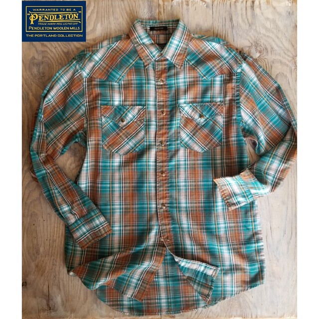 PENDLETON(ペンドルトン)の古着PENDLETON　ペンドルトン コットン　ウエスタンシャツ　M(XL～) メンズのトップス(シャツ)の商品写真