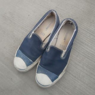 アメリカ製」1990sコンバースCONVERSE ジャックパーセル スリッポンの