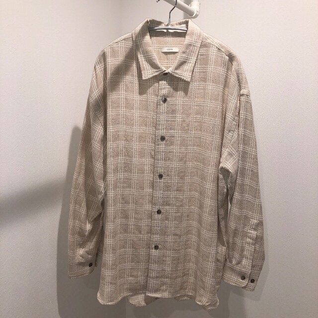 LIDNM(リドム)の【新品未使用】LIDNM italy gauze check shirt メンズのトップス(シャツ)の商品写真