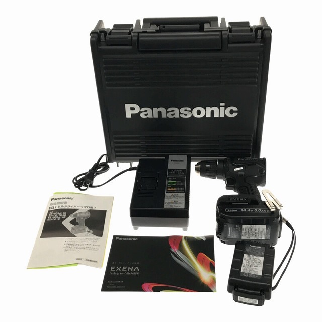 Panasonic(パナソニック)の☆未使用品☆Panasonic パナソニック 18V 充電ドリルドライバー EZ1DD1J14D-B 黒 バッテリ2個 充電器 ケース ※コメント有り 68591 自動車/バイクのバイク(工具)の商品写真
