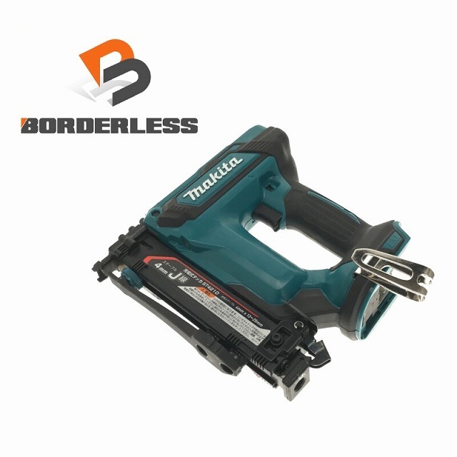 ☆比較的綺麗です☆makita マキタ 18V 4mm充電式タッカ ST421DZ(本体のみ) 内装 大工 68674