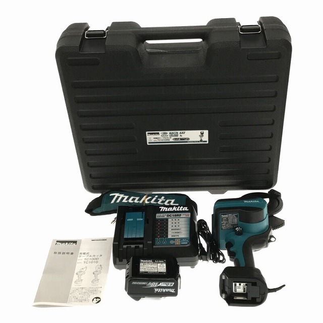 Makita ☆未使用品☆makita マキタ 18V 充電式ケーブルカッタ TC101DRG バッテリー1個(18V 6.0AH) 充電器  ケース 最大切断径50mm 68770の通販 by 工具販売専門店Borderless(ラクマ店)｜マキタならラクマ