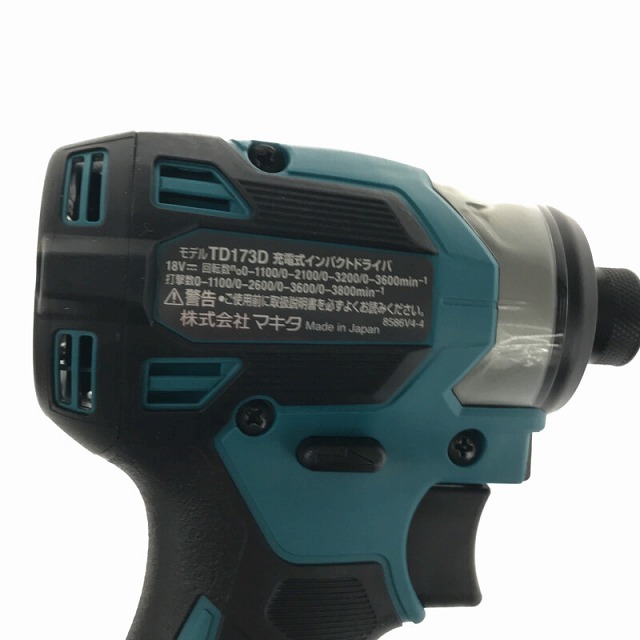 Makita(マキタ)の☆未使用 最新型☆makita マキタ 18V 充電式インパクトドライバ TD173DX 青/ブルー バッテリー2個(18V 6.0Ah) ケース付 68788 自動車/バイクのバイク(工具)の商品写真