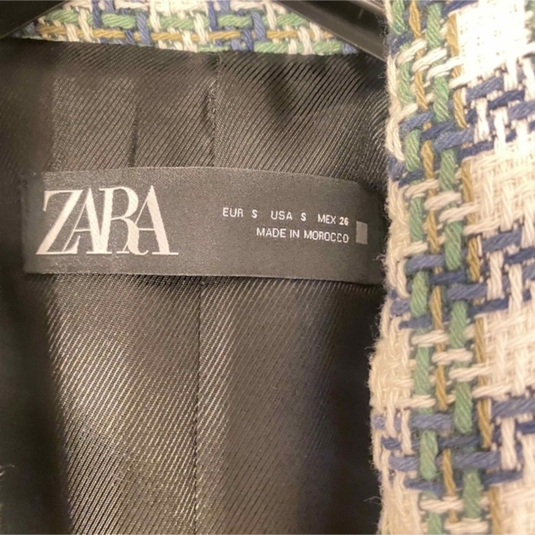 ZARA(ザラ)のZARA ツイードジャケット レディースのジャケット/アウター(テーラードジャケット)の商品写真