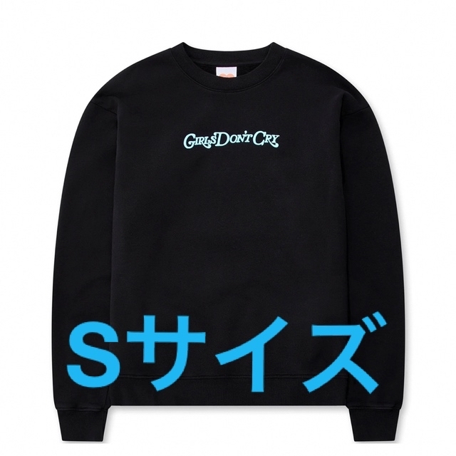 girls don't cry crew neck sweat black 黒S