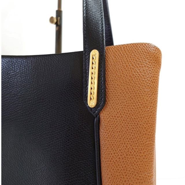 美品 MORABITO PARIS モラビト カーフレザー ハンドバッグ