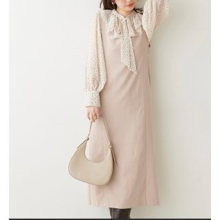 ナチュラルクチュール(natural couture)のナチュラルクチュール　ロング　ワンピース　ピーチ ツイル ジャンスカ(ロングワンピース/マキシワンピース)