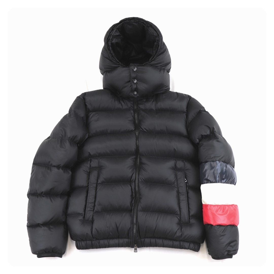 メンズ MONCLER モンクレール ダウンジャケット ブラック トリコロール