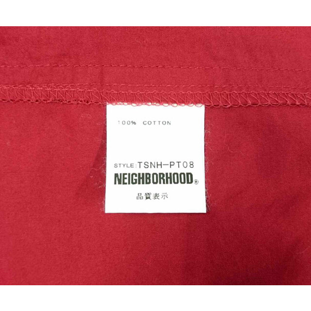 NEIGHBORHOOD(ネイバーフッド)のNEIGHBORHOOD ネイバーフッド 初期 05SS 薄手 タイパンツ 赤系 サイズL 正規品 / B918 メンズのパンツ(その他)の商品写真