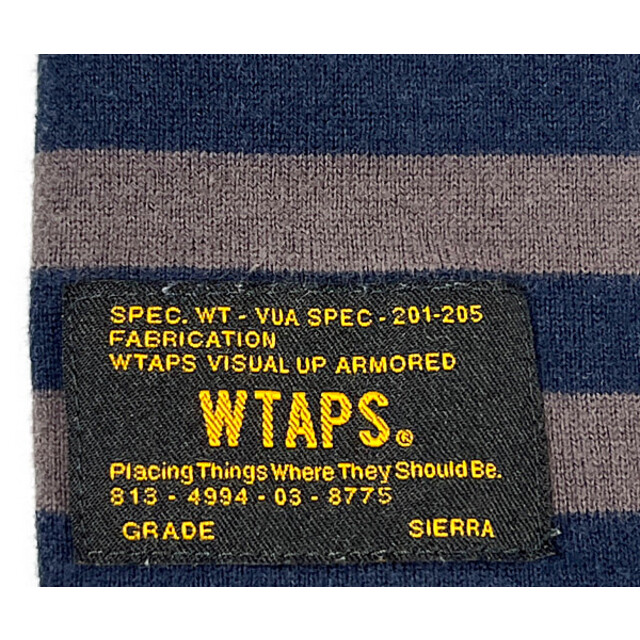 W)taps(ダブルタップス)のWTAPS ダブルタップス 15SS VASQUE L/S TEE COTTON ボーダー ロング Tシャツ 長袖 サイズS 正規品 / B3454 メンズのトップス(Tシャツ/カットソー(七分/長袖))の商品写真