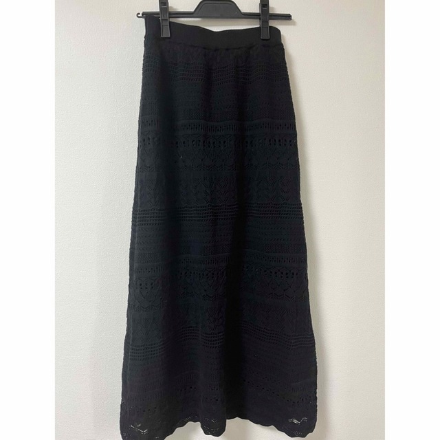 SLOBE IENA(スローブイエナ)のクロシェスカート レディースのスカート(ロングスカート)の商品写真