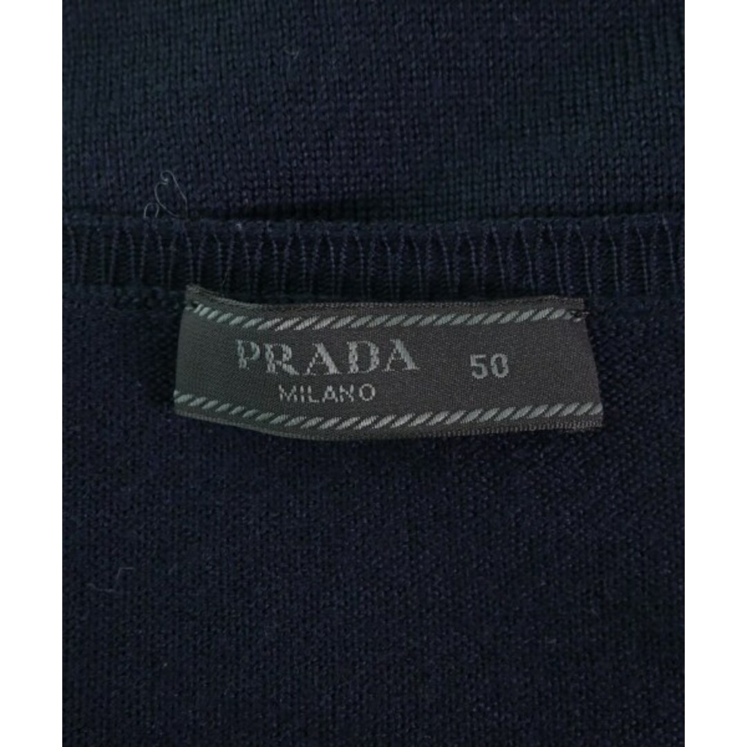 PRADA(プラダ)のPRADA プラダ ニット・セーター 50(XL位) 紺 【古着】【中古】 メンズのトップス(ニット/セーター)の商品写真