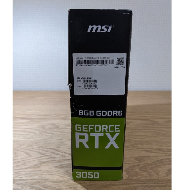 ほぼ新品 MSI GeForce RTX 3050 AERO ITX 8G OC | www.haering