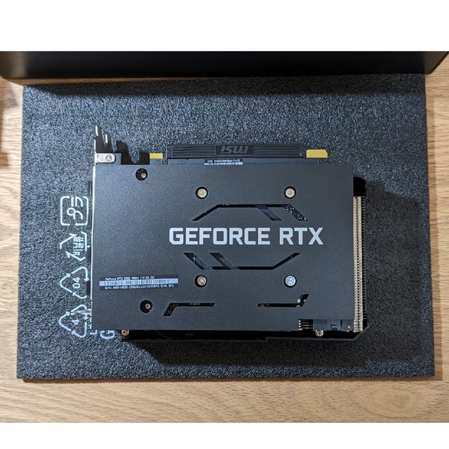 ほぼ新品　MSI GeForce RTX 3050 AERO ITX 8G OC スマホ/家電/カメラのPC/タブレット(PCパーツ)の商品写真