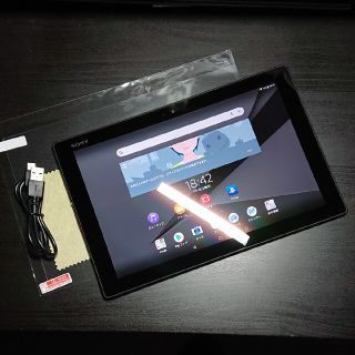 ソニー(SONY)の【美品】SONY Xperia Z4 Tablet SGP712JP/B(タブレット)