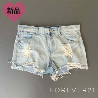 フォーエバートゥエンティーワン(FOREVER 21)のForever21 ダメージ加工 ショートパンツ デニム 24(ショートパンツ)