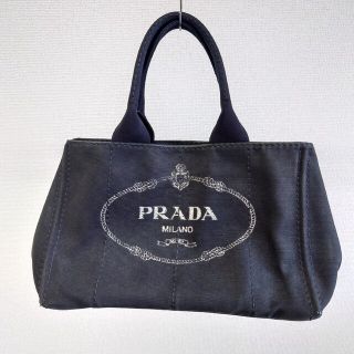 プラダ(PRADA)のPRADA デニムカナパバッグ ハンドバッグ(ハンドバッグ)