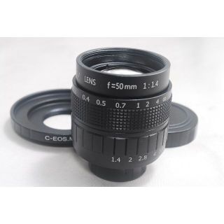 キヤノン(Canon)のCanon EOS.M Cマウントレンズ 50mm F1.4 単焦点レンズ(レンズ(単焦点))