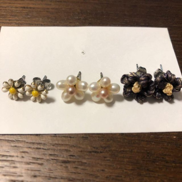 ピアス お花 3セット レディースのアクセサリー(ピアス)の商品写真