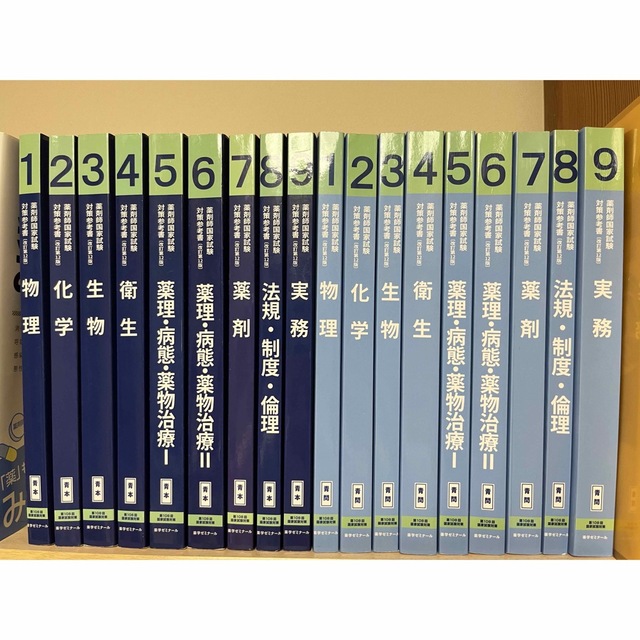 【別倉庫からの配送】　薬剤師国家試験対策参考書　青本・青問　6200円