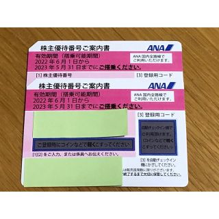 エーエヌエー(ゼンニッポンクウユ)(ANA(全日本空輸))のANAグループの株主優待券2枚(その他)