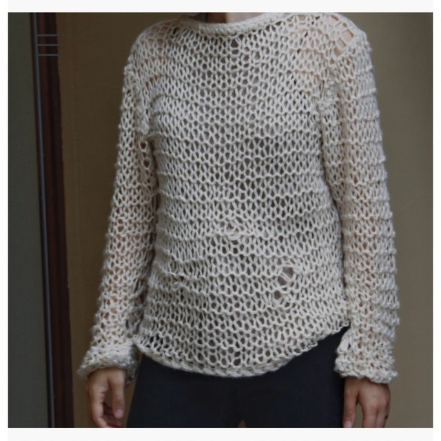 最終】pelleq hand knitted silk net jumperの通販 by 772A｜ラクマ