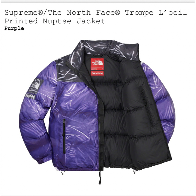 カラフルセット 3個 最安値Trompe Loeil Printed Nuptse Jacket