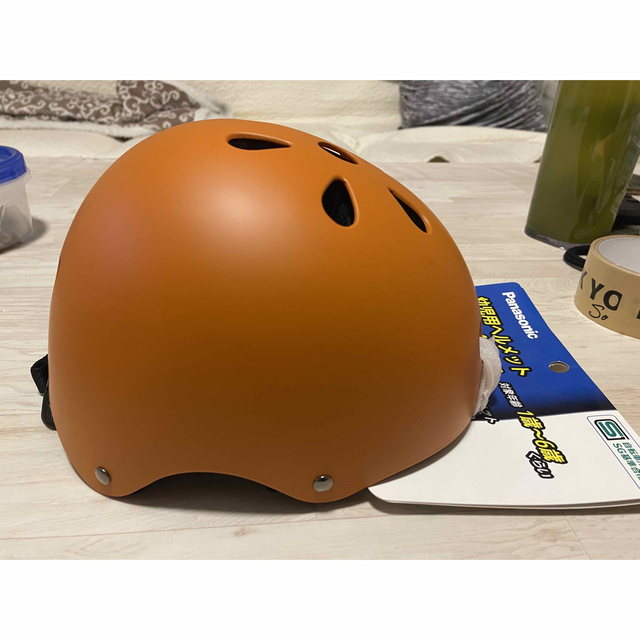 Panasonic(パナソニック)の幼児用ヘルメット　Panasonic 新品未使用 自動車/バイクのバイク(ヘルメット/シールド)の商品写真
