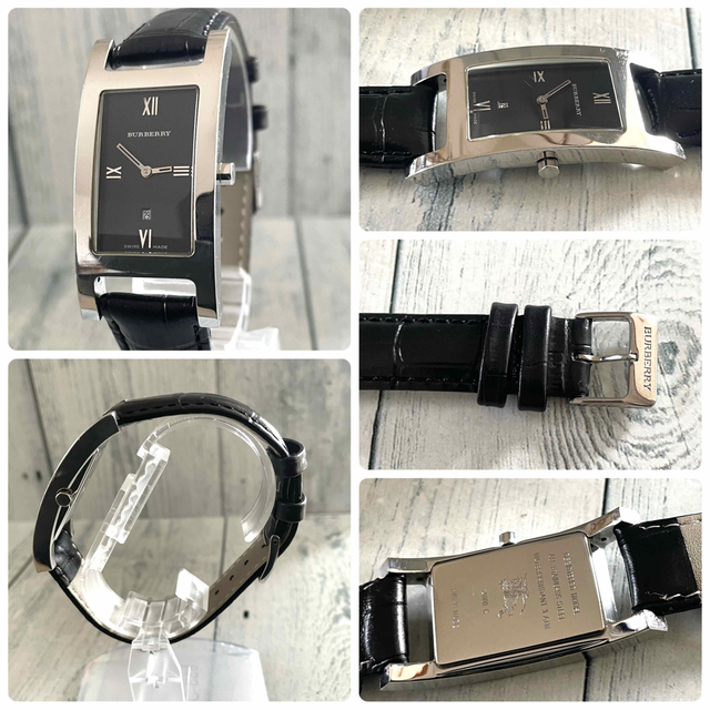 【電池交換済】BURBERRY バーバリー 腕時計 レクタンギュラ 14000G 新品 9180円 laniere.cluster027