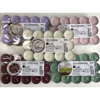 イケア(IKEA)のIKEA アロマキャンドル 癒しの5つの香り セット　25pcs(キャンドル)