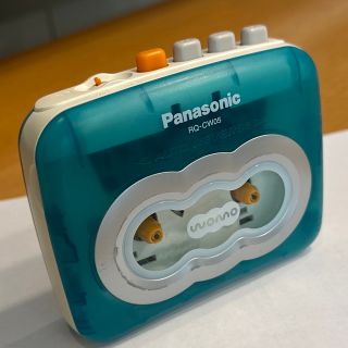 パナソニック(Panasonic)の【美品DE可動品】Panasonic カセット プレーヤー RQ-CW05(ポータブルプレーヤー)