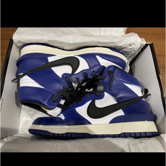 AMBUSH × NIKE DUNK HIGH "DEEP ROYAL"靴/シューズ