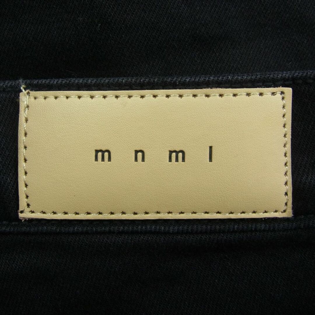 ミニマル mnml デニムパンツ ダメージ ブラック デニム パンツ ブラック系 34